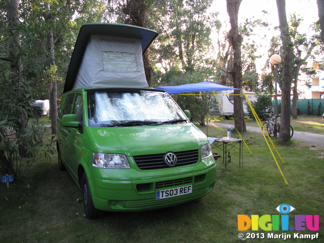 SX27727 Campervan on pitch 147 campign Le Stade, Argeles-sur-Mer